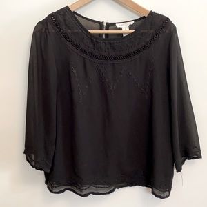 Victorian Style Sheer Blouse
